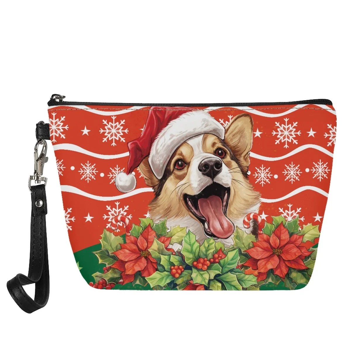 

Makeup Bag Christmas Cute Dog Print Travel Organizer Bags High Quality Design Travel Essentials Bag Cosmetiquera Para Maquillaje