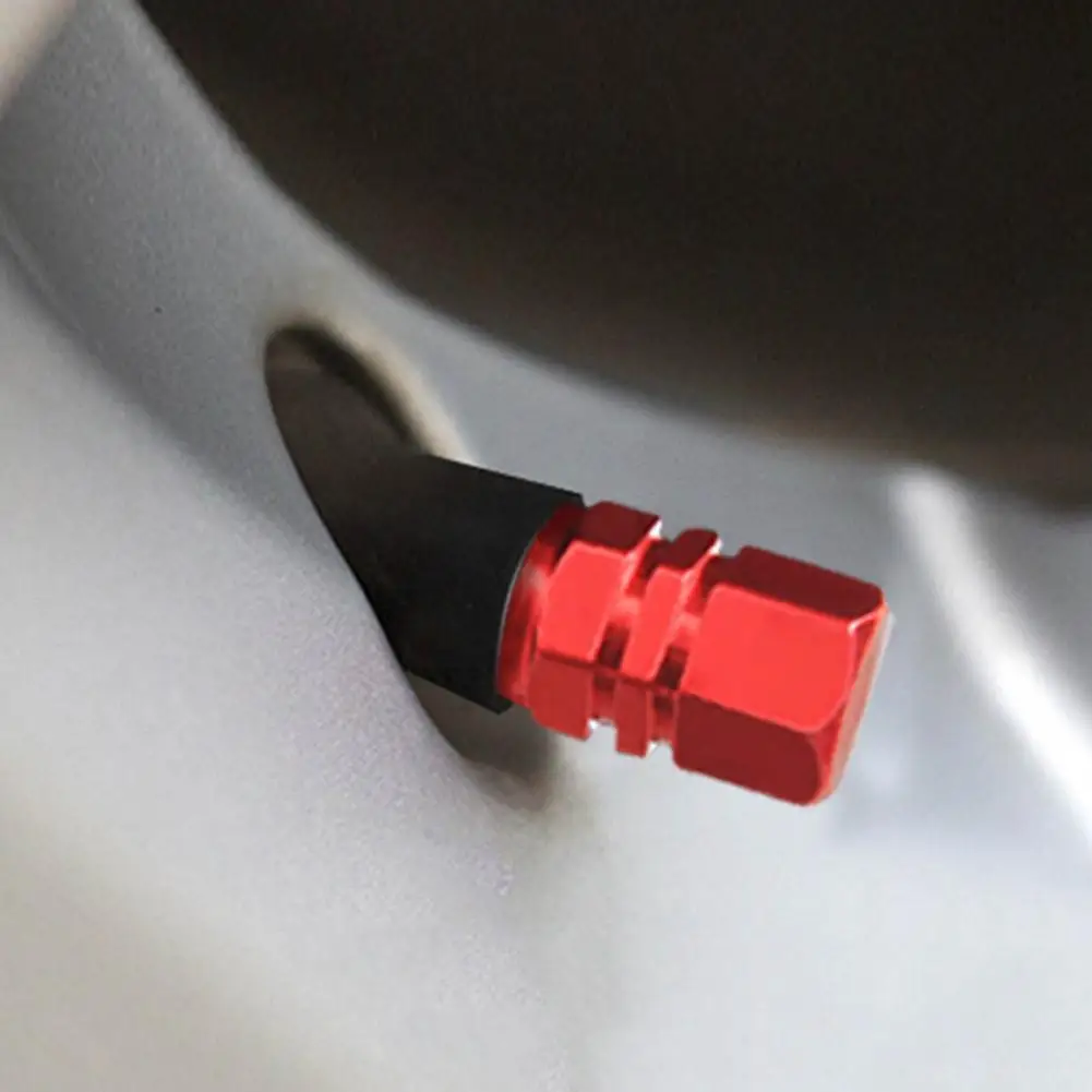 

4Pcs Air Valve Hat Durable Rust-proof Good Sealing Car Retrofit Valve Cover Workshop Supply Tire Valve Cover Tire Valve Cover