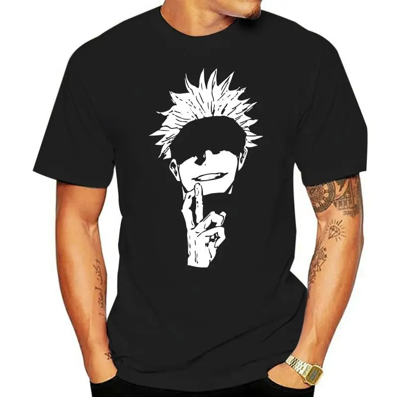 

Jujutsu Kaisen T Shirt for Men Pure Cotton Stylish Anime Manga T-shirt Short Sleeved Satoru Gojo Sensei Tee Streetwear Clothing