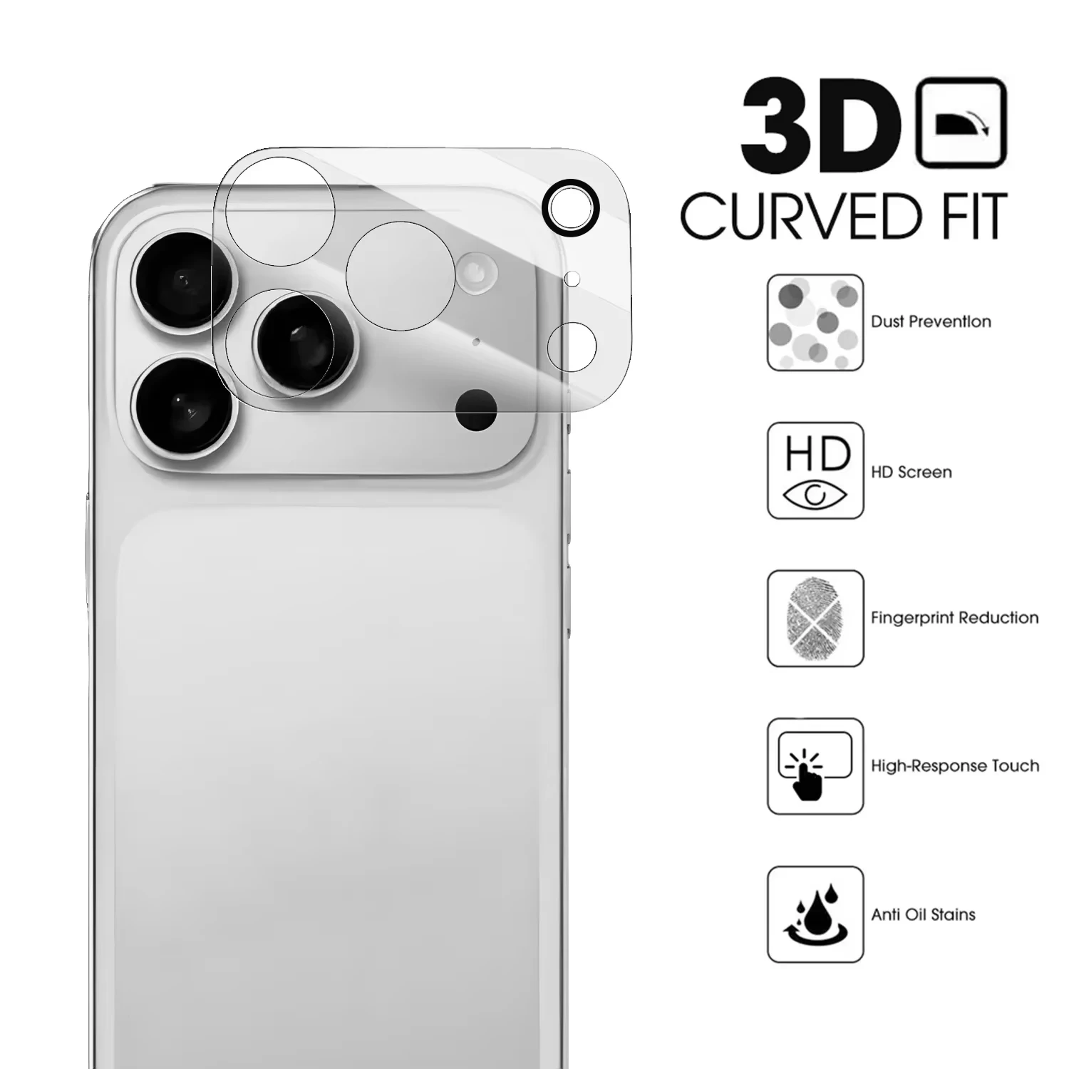 Фото Защитная пленка для объектива камеры из закаленного стекла для iPhone 17 Pro 14 15 13 11 12 16 Pro Max Air Plus Mini, защитная пленка для задней линзы №2
