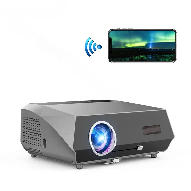 Горячий Caiwei A10Q 14300 люмен проектор hd 4K 1080P портативный домашний кинотеатр