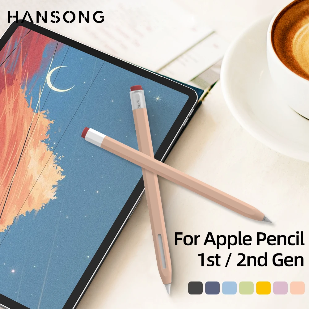 

Силиконовый чехол для карандашей Apple Pencil 1-го 2-го поколения, чехол для планшета, стилус, чехол для iPad, аксессуары для карандашей, чехол