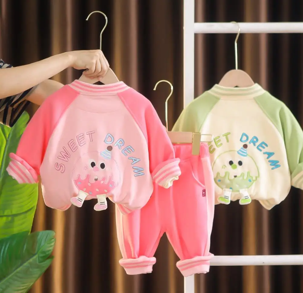 Дизайнерские комплекты для маленьких девочек корейский стиль кардиган с