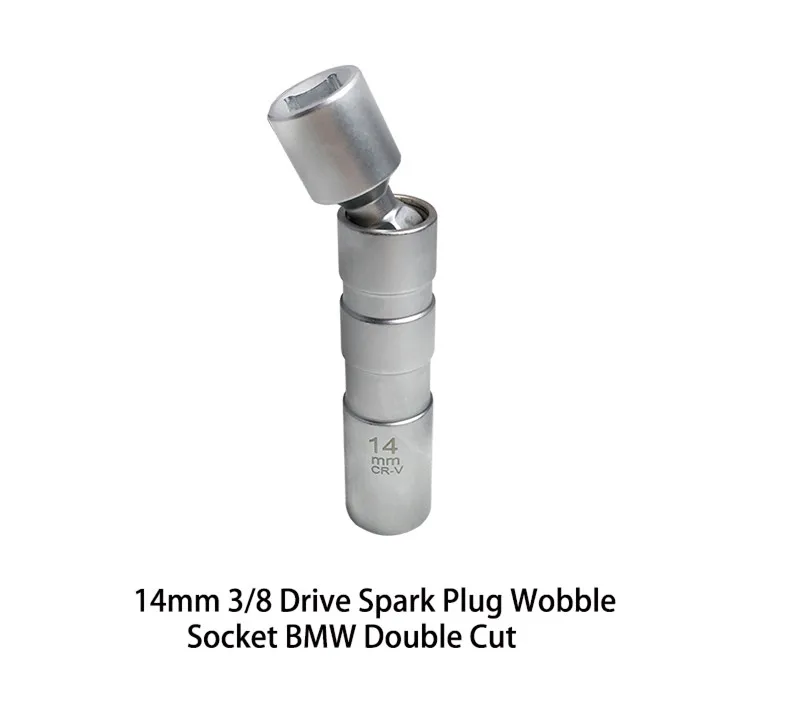 

14mm Spark Plug Wobble Removal Socket Tool 3/8" Dr Slim Fit For BMW 3 E90-N43B with magnetic