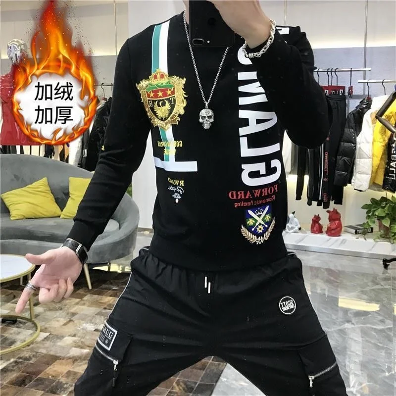 

new 2023 men's winter autumn and tide brand crown fashion trend printed letters Joker vests