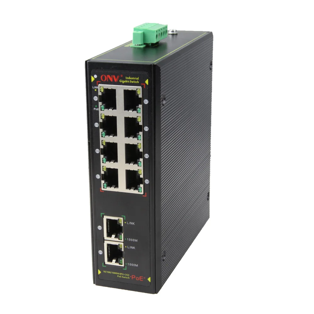 Manufactures 4 6 16 24 Ethernet 10/100/1000Mbps gigabit managed network reverse PoE switch 8 port