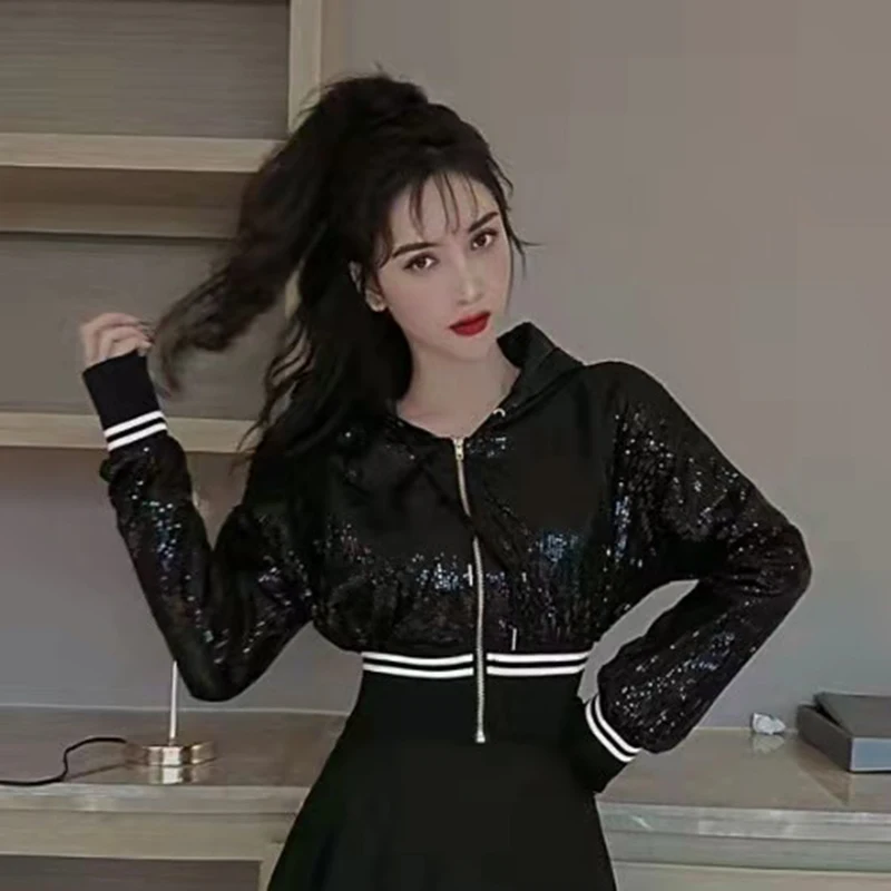 Розовая черная для взрослых джаз хип-хоп фотоблестки одежда выступлений на сцене