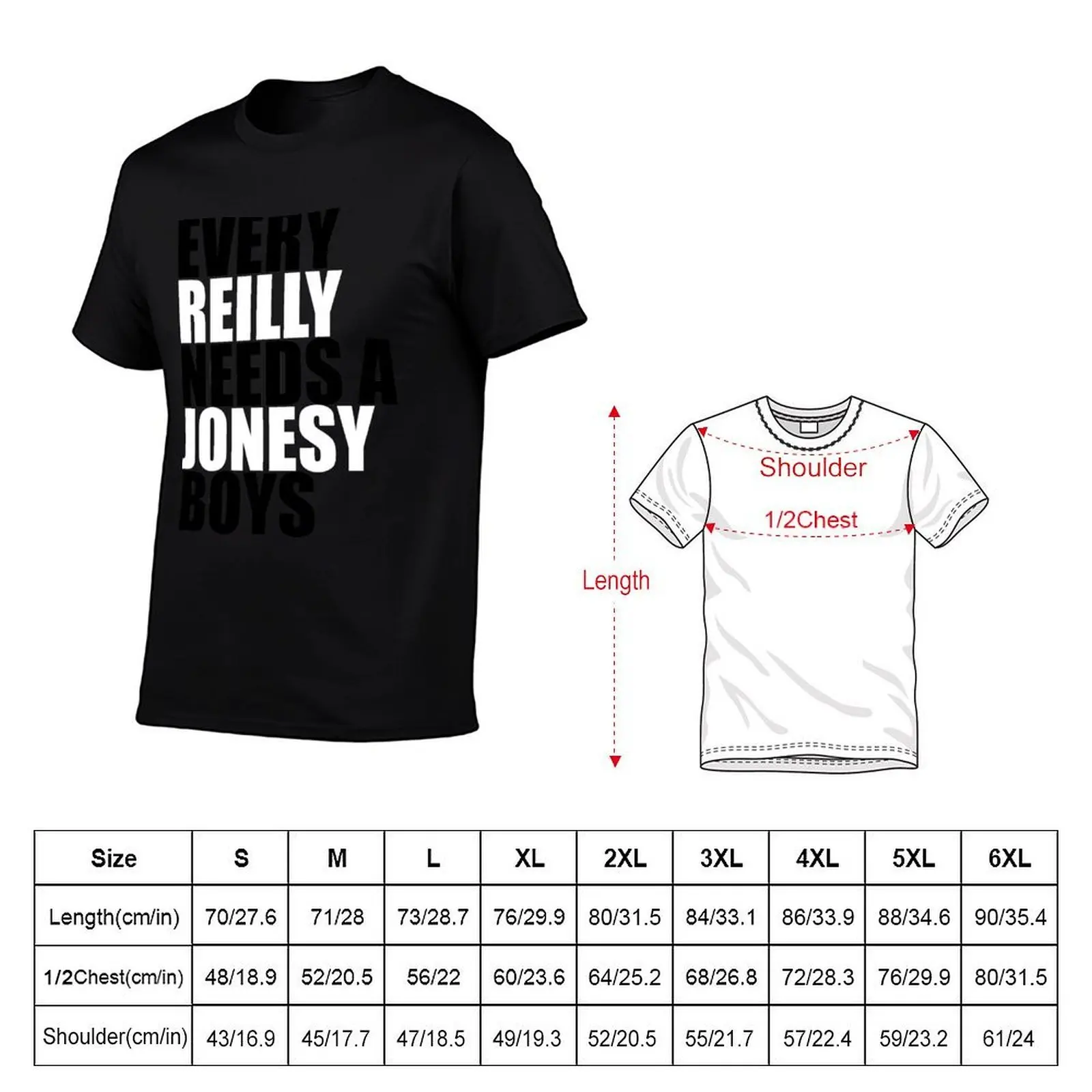 Фото Футболка Every Reilly Needs a Jonesy: базовая повседневная модель с коротким рукавом №2