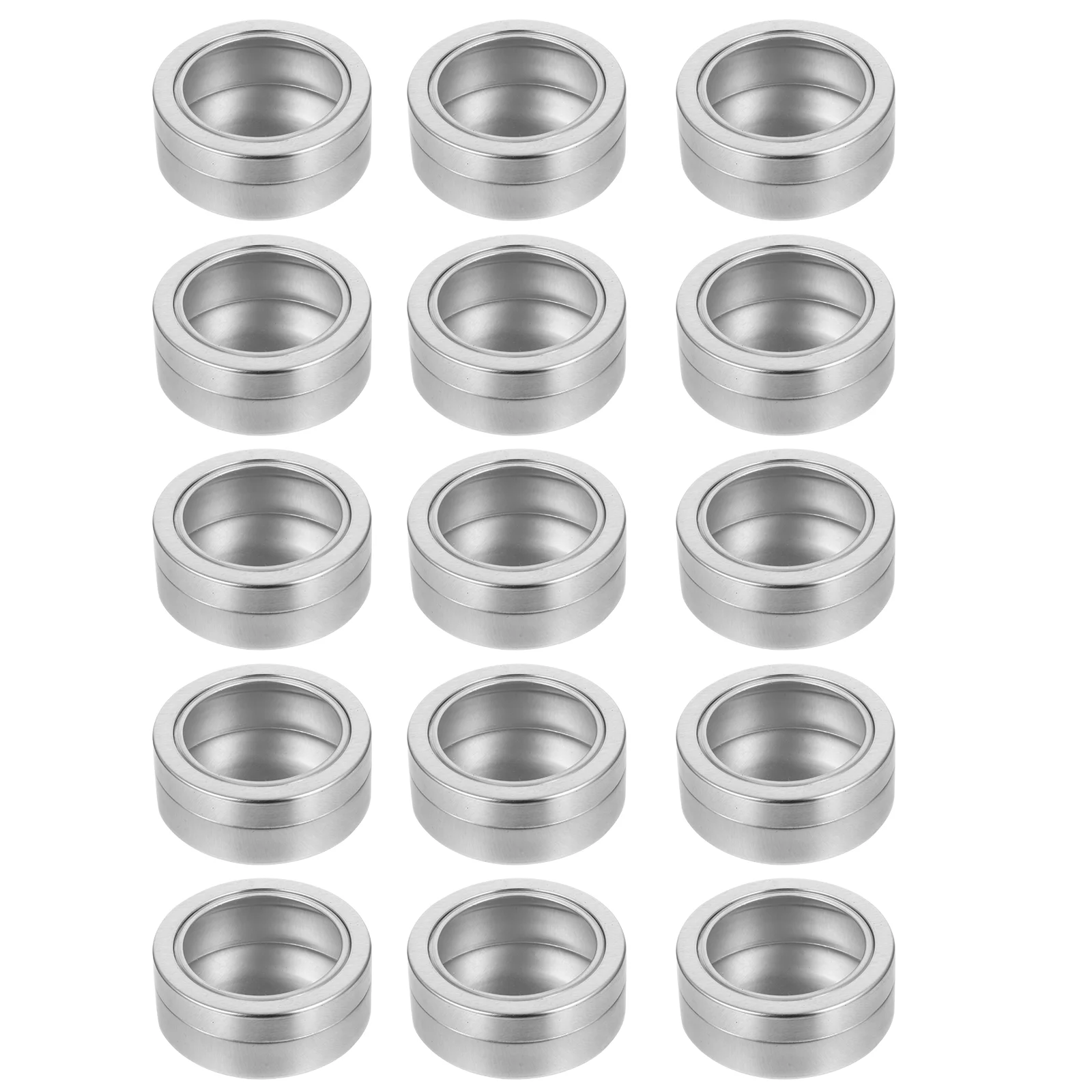 

Metal Storage Box Storage Box Travel Containers Storage Jar Candy Tin Aluminum Container Makeup Cream Jars Cans Window Travel