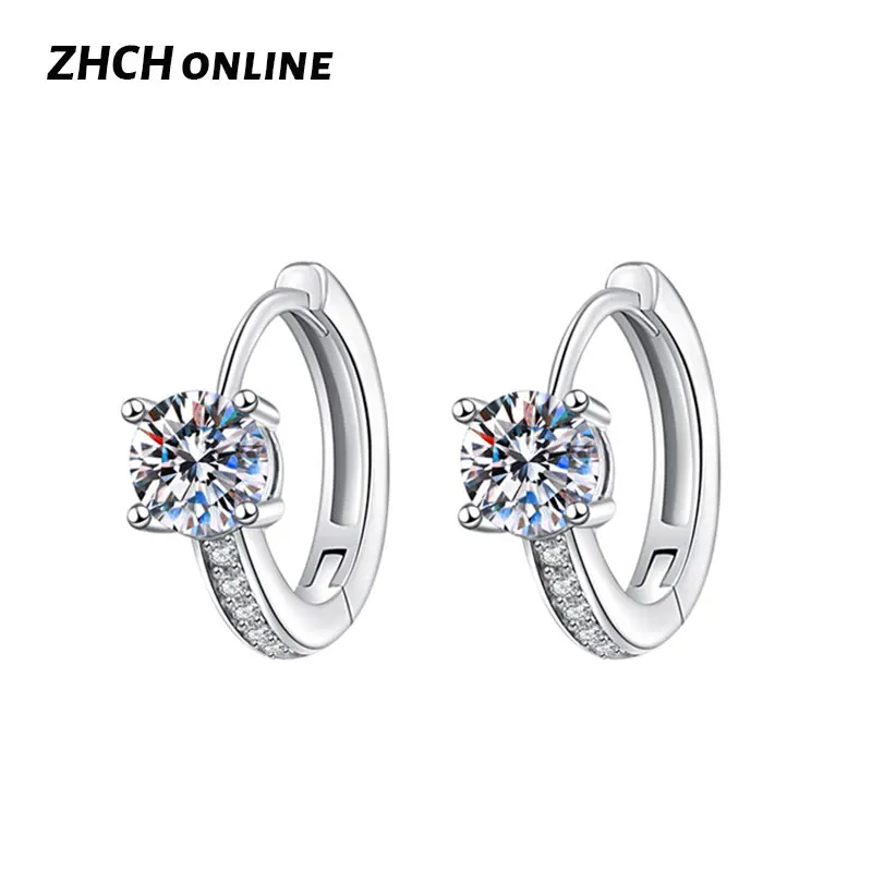 

Delicate Zircon Hoop Earrings For Women 2023 Trending Korean Fashion Charms Bridal Jewelry Prevent Allergy Boucle Oreille Femme