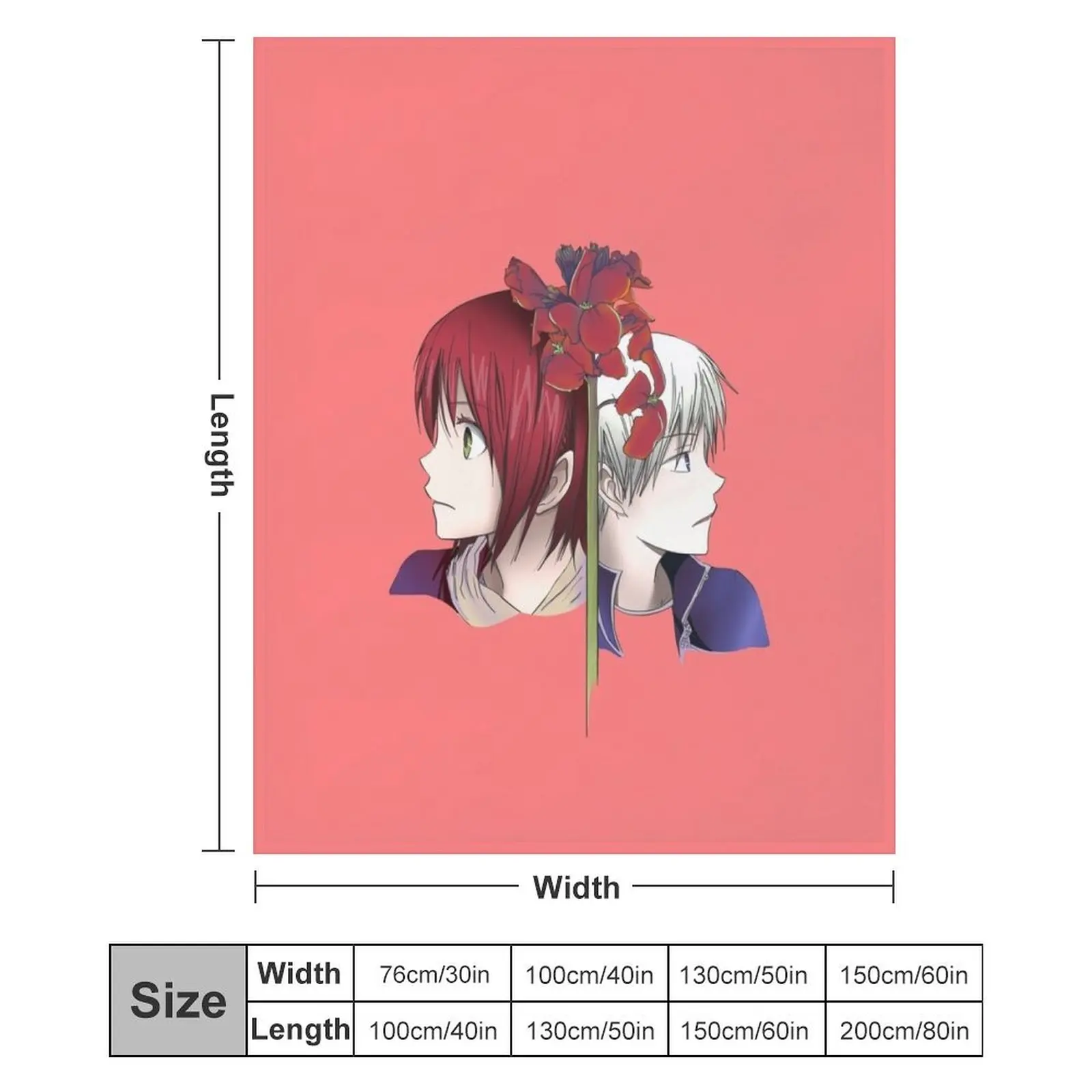 Одеяло Akagami no Shirayukihime диван-кровать идеи подарков на день Святого Валентина