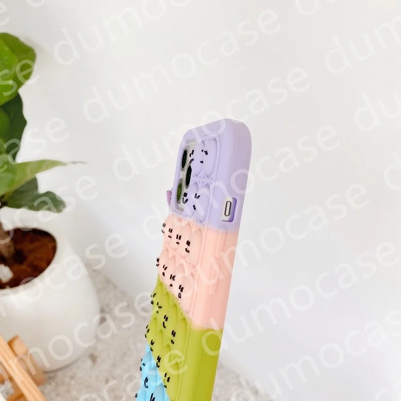 Case for Samsung Galaxy S21 S20 S10 S9 Plus Note 20 Ultra A52 A72 A71 A51 A32 A12 A02s Relieve Stress Pop Fidget Toys Soft Cover