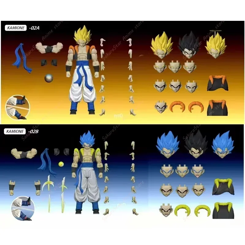 Фото В наличии: Новая фигурка Tonsenarttoys Kamione Dragon Ball Z SHF Super Saiyan SSJ SSJ2 Gogeta Son Goku Trunks, аниме-фигурка №3