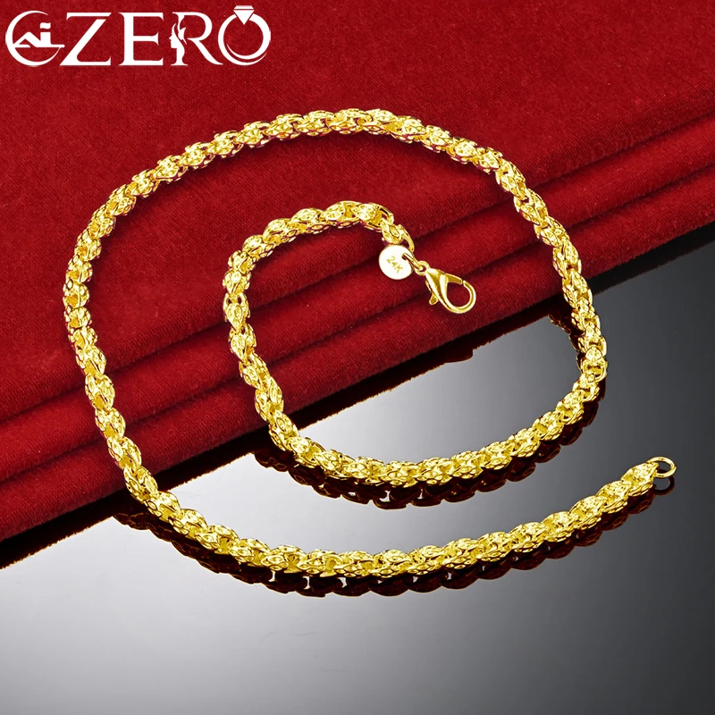 

Ожерелье ALIZERO из 24-каратного золота, серебро 925 пробы, цепочка с краном для мужчин и женщин, изящное ювелирное изделие, модный очаровательный Свадебный благородный подарок
