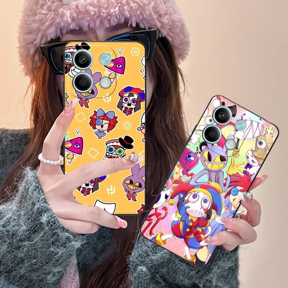 Удивительный цифровой цирковый Чехол для мобильного телефона Xiaomi Redmi 13 13C 12 12C 10 10C