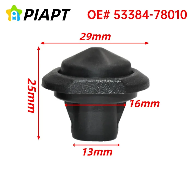 

4 шт. OE # 53384-78010 Защитная подушка буфера остановки капота, совместимая с Toyota Lexus NX200t, NX300, NX300h, Corolla