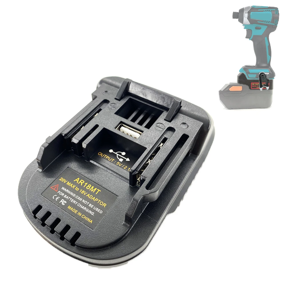 AR18MT Battery Adapter Converter for Ridgid/AEG 18V 20V Lithium Battery Convert for Makita 18V Electric Drill Power Tools Use