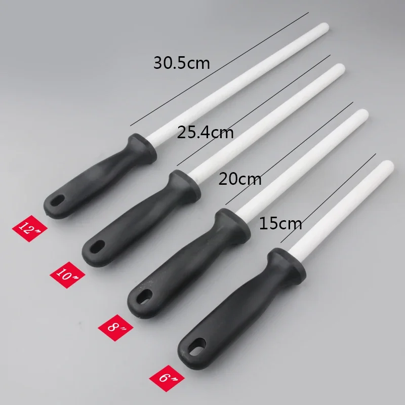 

1Pcs Knife Sharpening Rod 6/8/10/12inch Diamond/Ceramic Kitchen Knife Sharpeners Steel Professional Grinding System Knives Tool