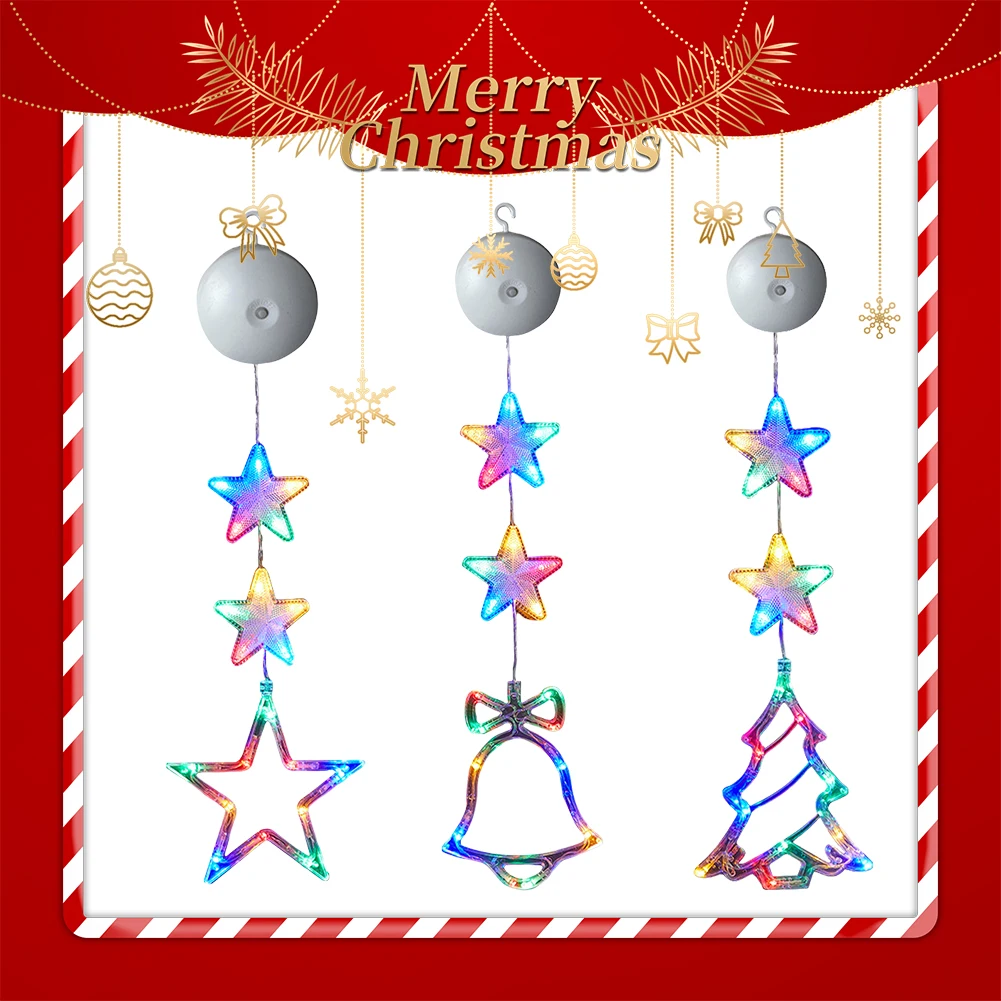 1/3 шт. рождественские огни светодиодные гирлянды сказочный новогодний оконный