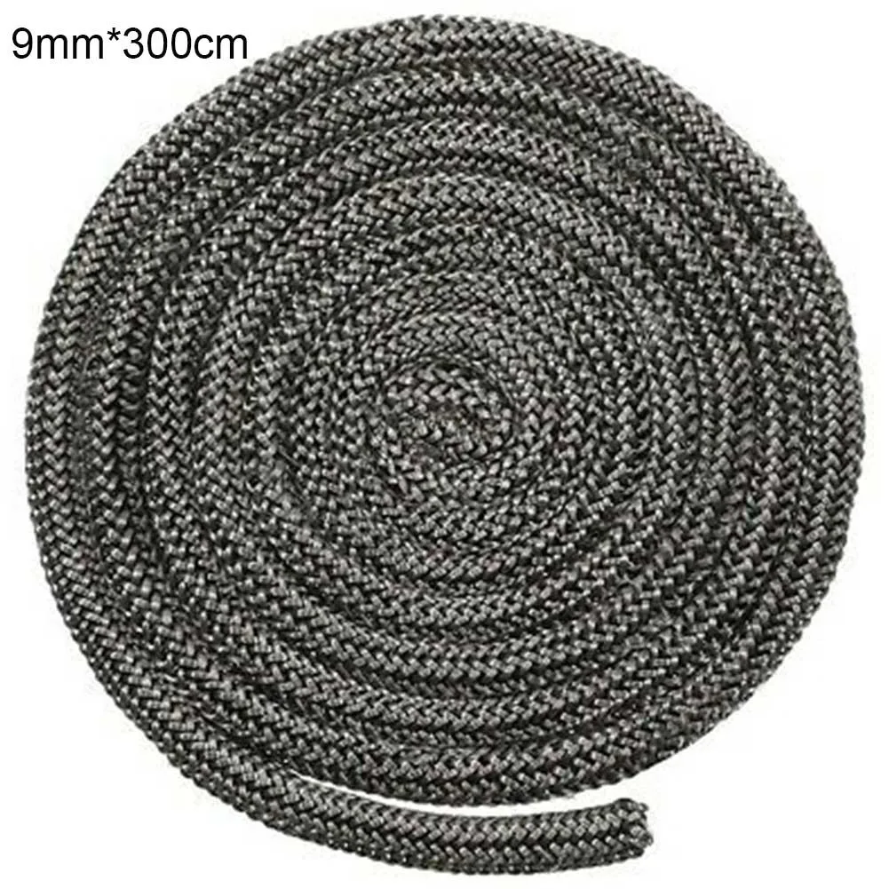 

Black Stove/Fire Rope Seal Wood Burning Stove 9mm Diameter 3meters Length Log Burner Door Seal For Industrial Oven