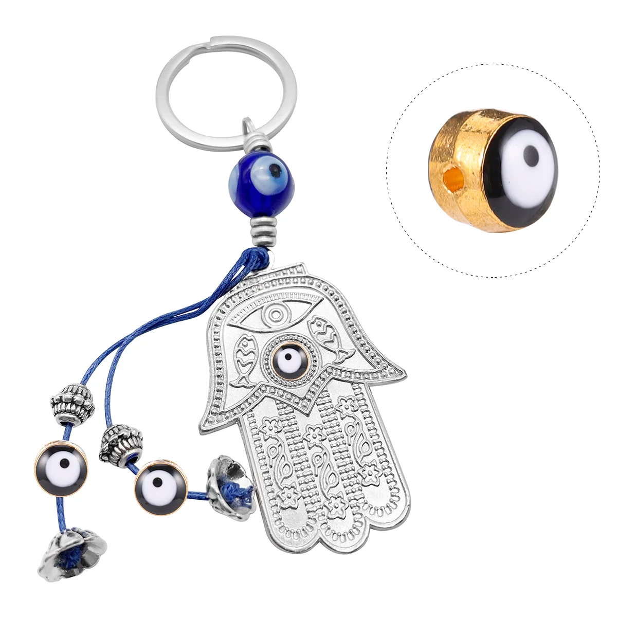 

Beads Eye Evileyes Chains Bracelet Wrist Bracelets Turkish Bead Spacer Charm Scary Lucky Hand Craftsjewelry Charms Alloy Diy