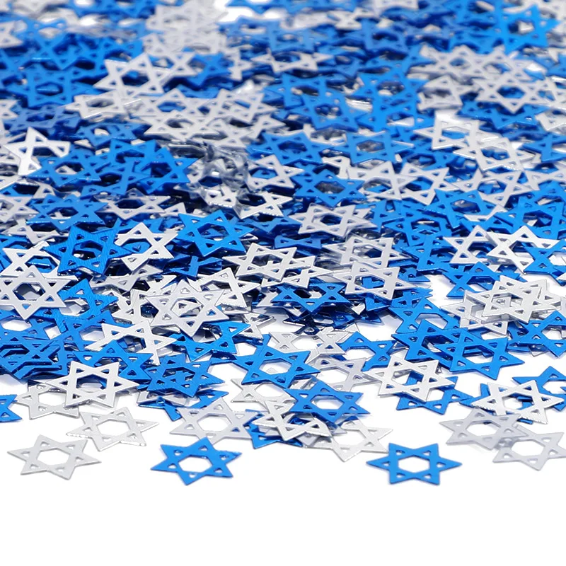 Конфетти Звезда Давида для праздника Ханука  ZQNYCY псалтирь пророка давида