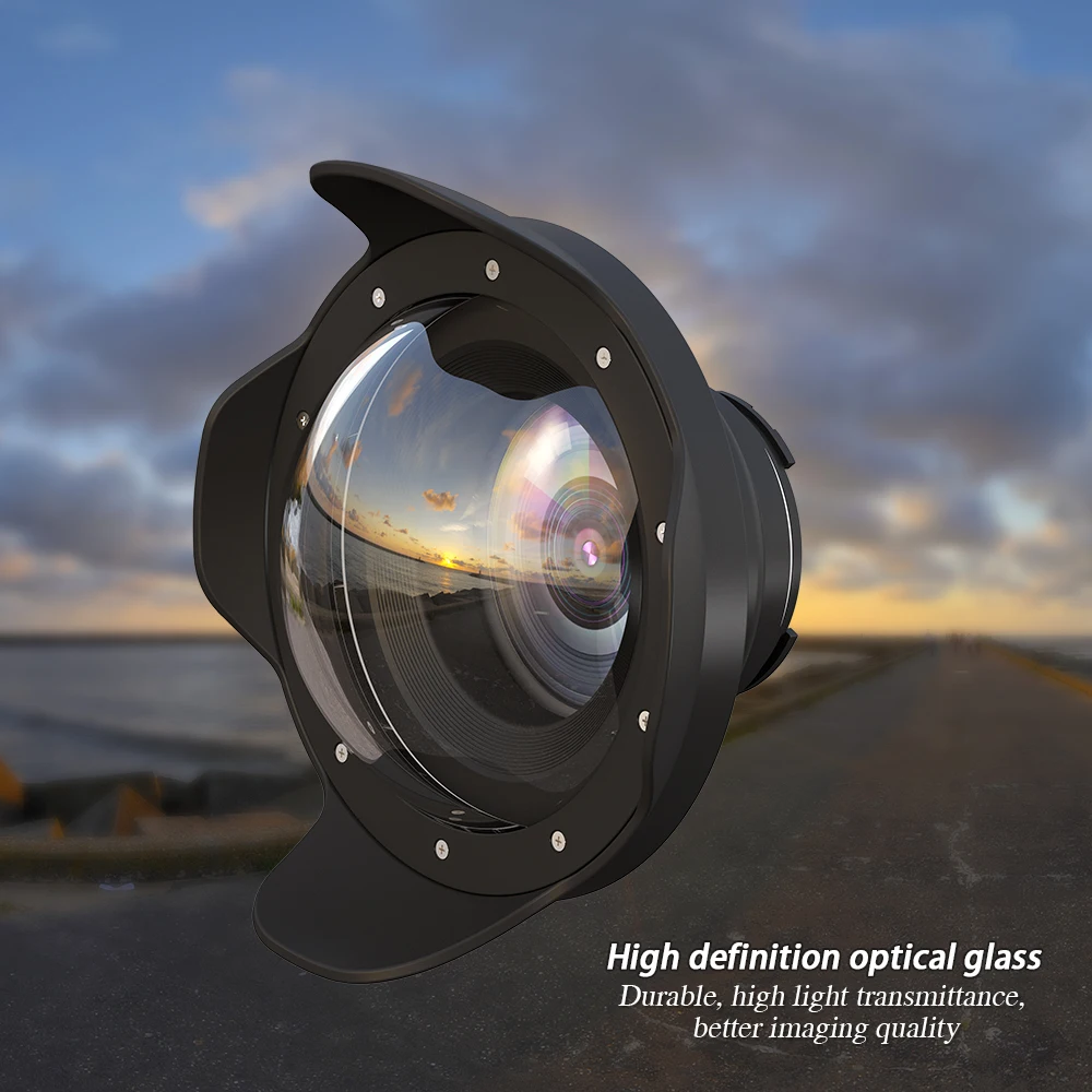 

6" Dry Dome Port for Meikon & SeaFrogs Mirrorless Housings V.5 40M/130FT for Sony A7 II Panasonic GH5