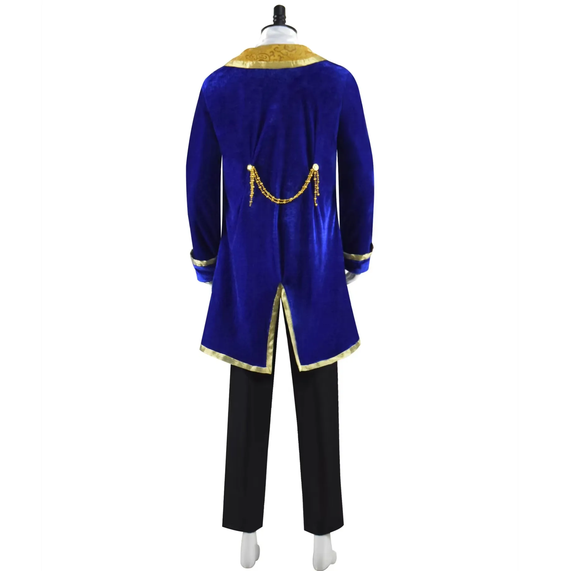 Костюм мужской для косплея рубашка и штаны взрослых пальто униформа синего цвета