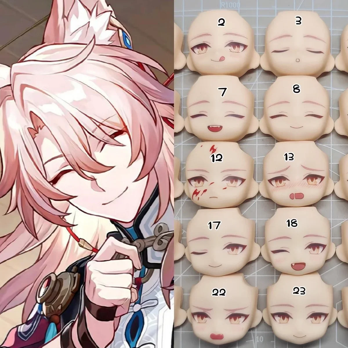 Лицевая панель Ob11 Ob22 Ob24 из аниме Jiaoqiu маскарадная игра