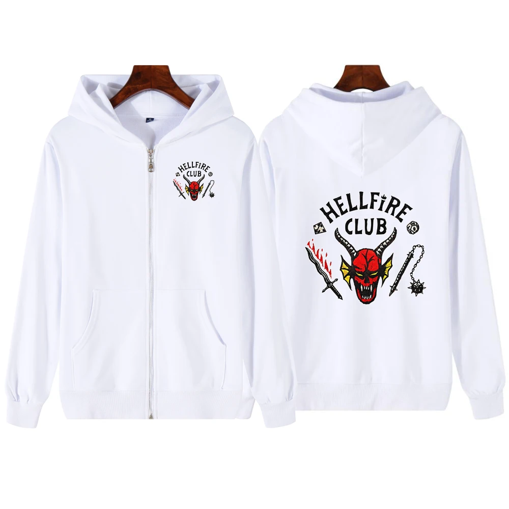 

Толстовка унисекс с рисунком скелета, Модный пуловер на молнии в стиле Харадзюку, повседневные топы