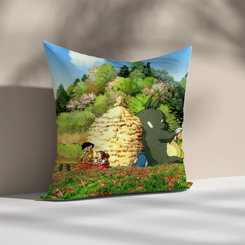 

Anime Pillow Cases Decorative Pillows Covers Totoro Cushion Cover Child Pillowcase Cushions Home Decor Sofa 45x45 Bed Throw Hugs