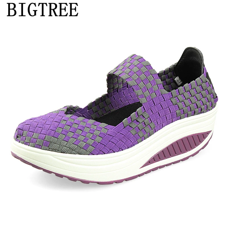 Женские кроссовки на платформе Вулканизированная оплетка повседневная обувь