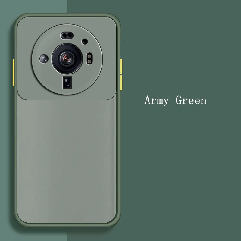 For Xiaomi 12S Ultra Case Xiaomi 12S Ultra Cover 6.73 inch Silicone Matte Translucent Bumper For Xiaomi Mi 12S 12 Pro Ultra 5G