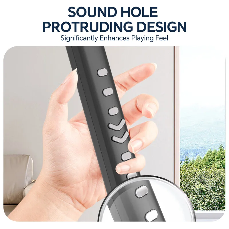 Электронный мини-синтезатор Romusic перезаряжаемый со съемным мундштуком для детей