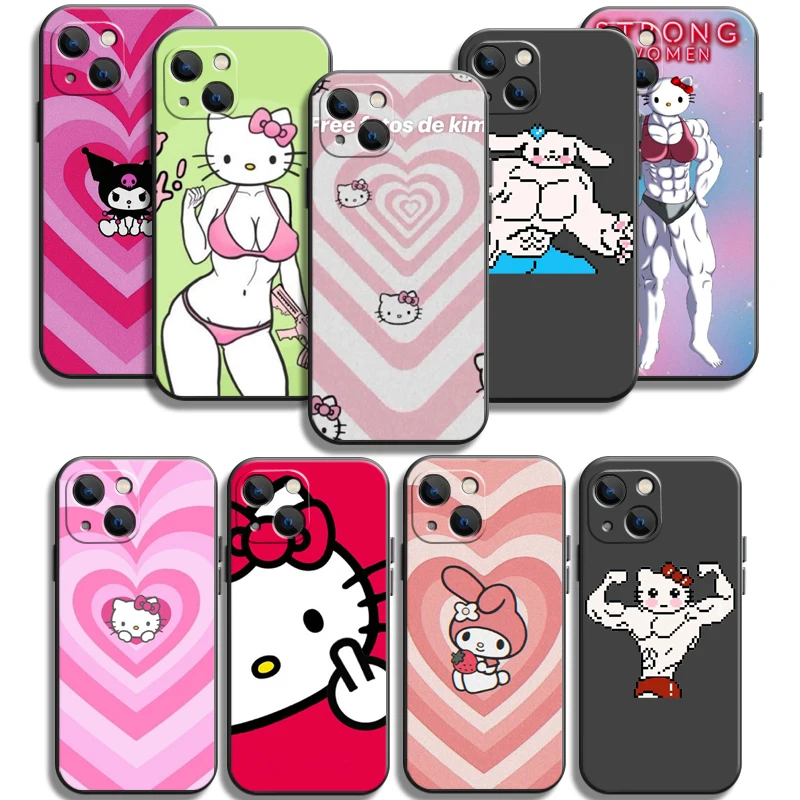 

Hello Kitty Cute Phone Cases For iPhone 11 11 Pro 11 Pro Max 12 12 Pro 12 Pro Max 12 Mini 13 Pro 13 Pro Max Soft TPU Carcasa