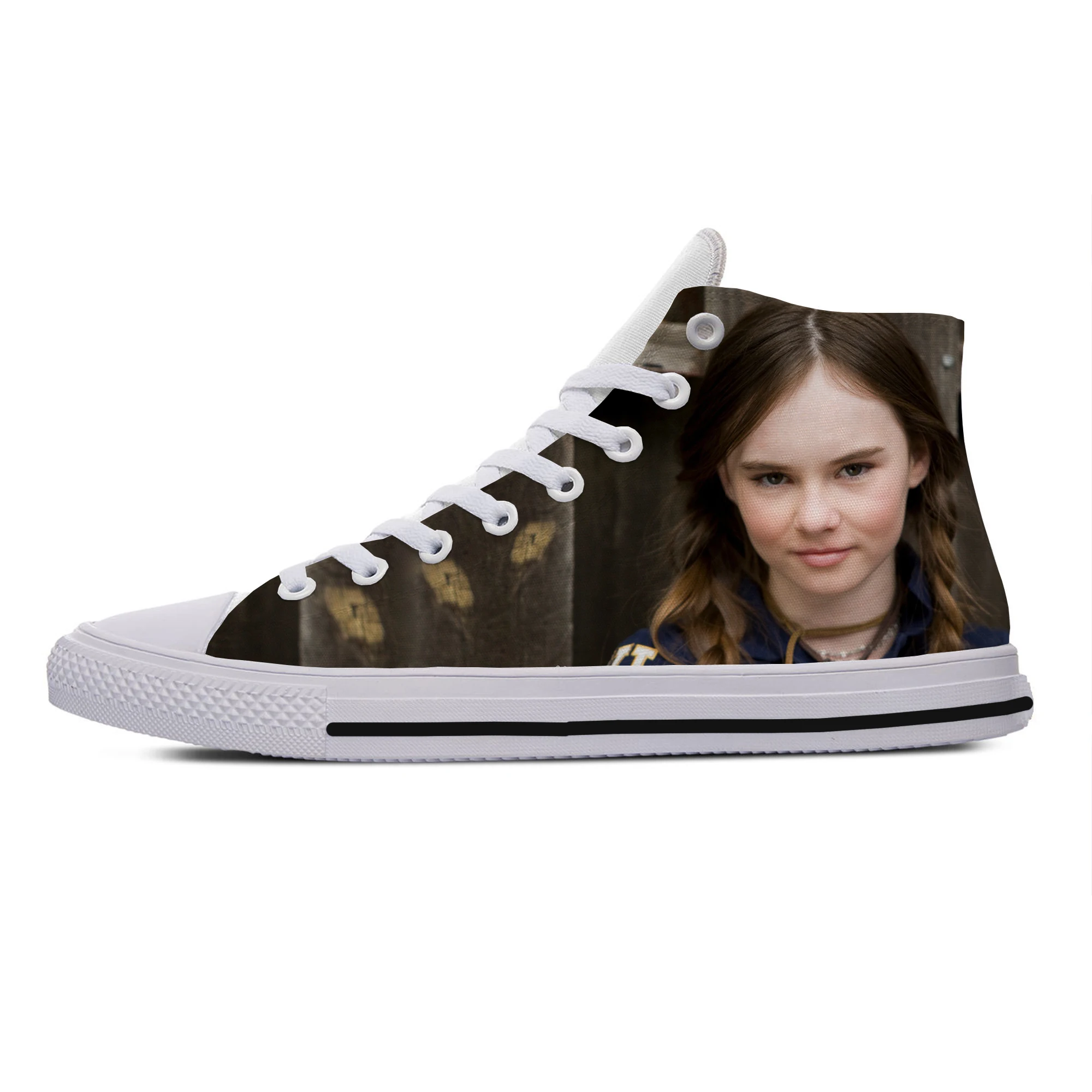 

Hot Cool Fashion Pop Funny Summer High Quality Sneakers Handiness Casual Shoes Men Women Madeline Carroll High Top Board Shoes