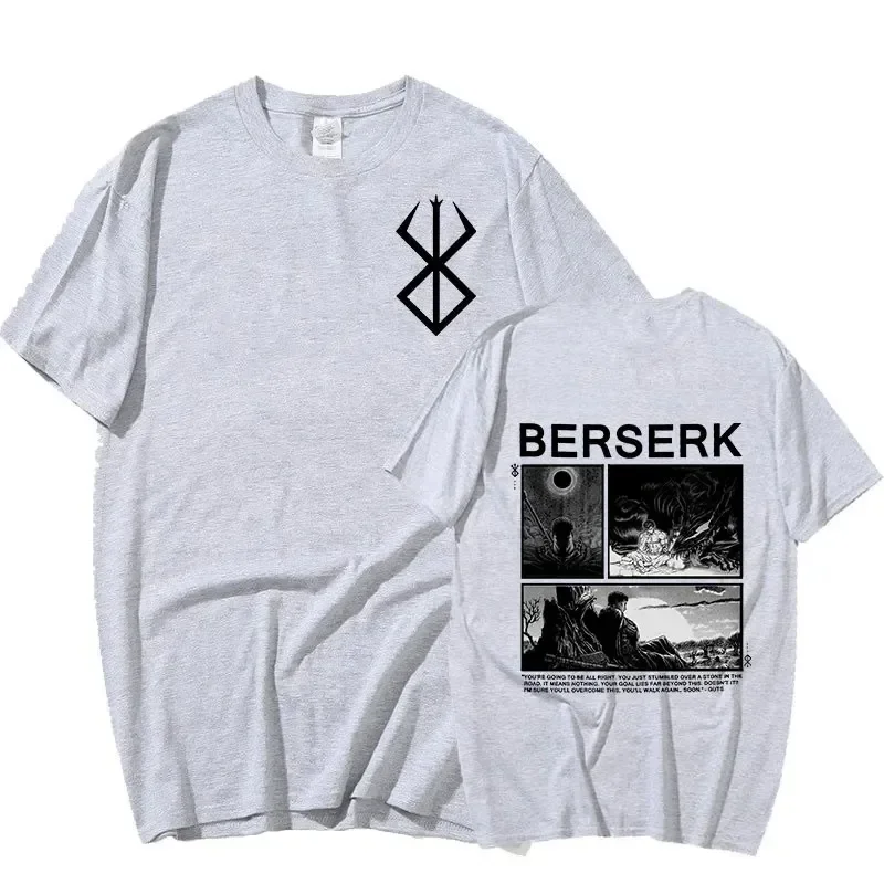 Футболка мужская двусторонняя с принтом модная рубашка рисунком манга меча