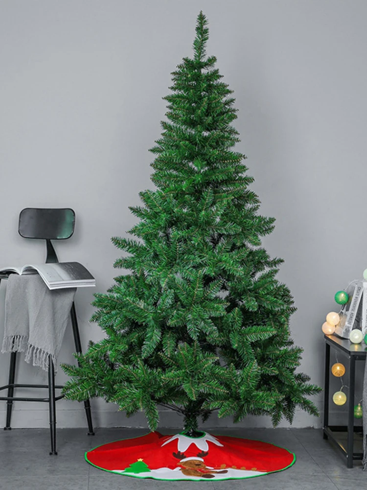 

Зеленая Рождественская елка с шифрованием 1,2 м/1,5 м/1,8 м, Большая искусственная Рождественская елка, украшение для Санта-дерева, фигурка для в...