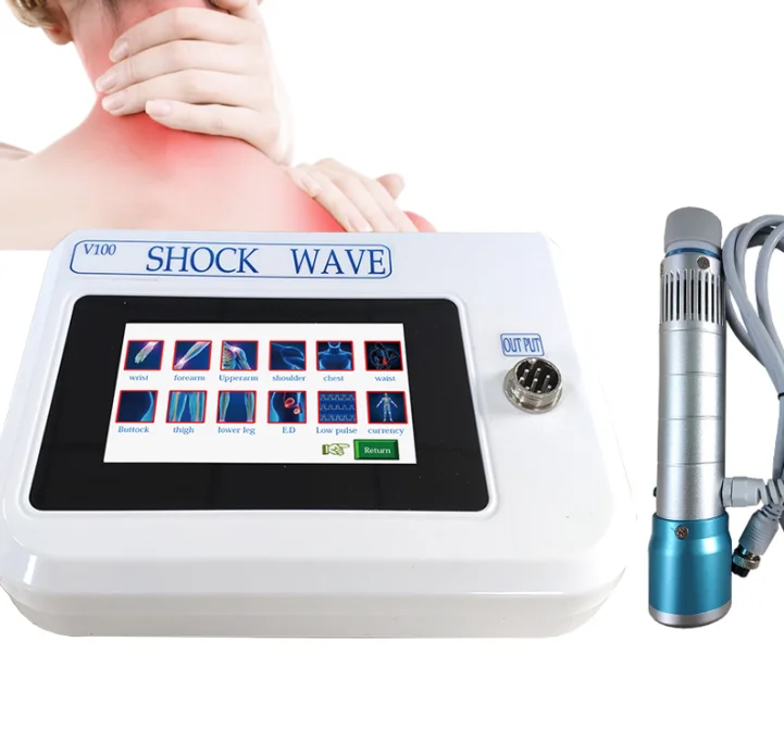 

Newest portable shock wave machine V100 erectile dysfunction ED treatment cellulite joint pain relief shockwave
