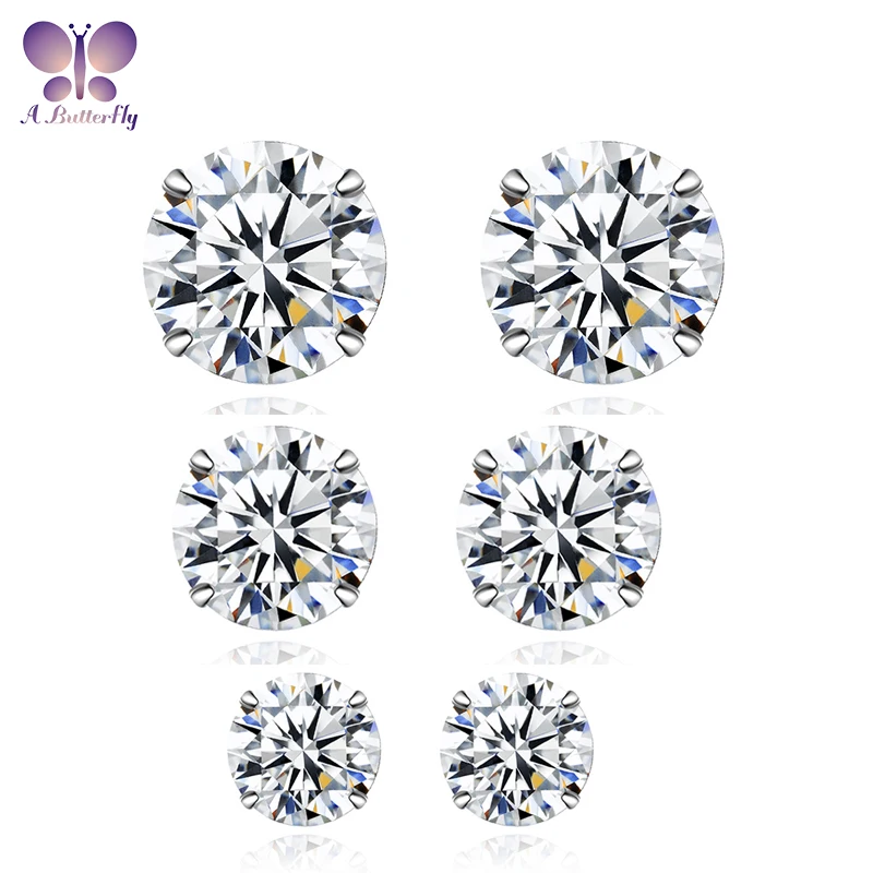 

Женские серьги из серебра 925 пробы, 3-6,5 мм