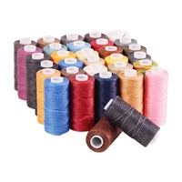 12m flat waxed sewing line cord thickness waxed thread for leather waxed string for leather craft tool hand stitching thread