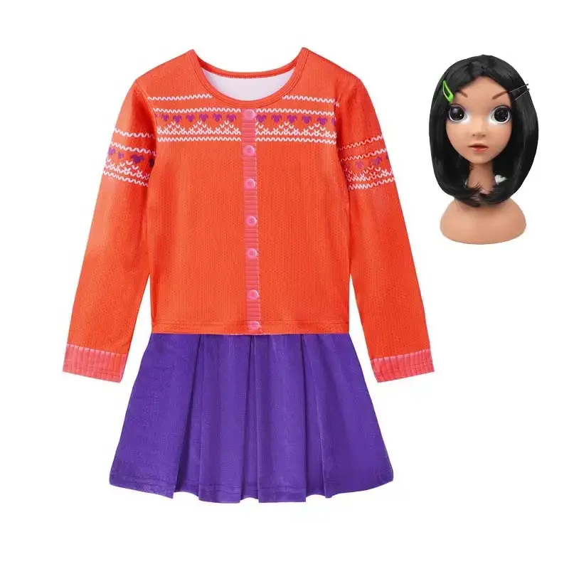 Красное платье для девочек принцессы Meilin Lee косплей Мэй ли карнавал семейный