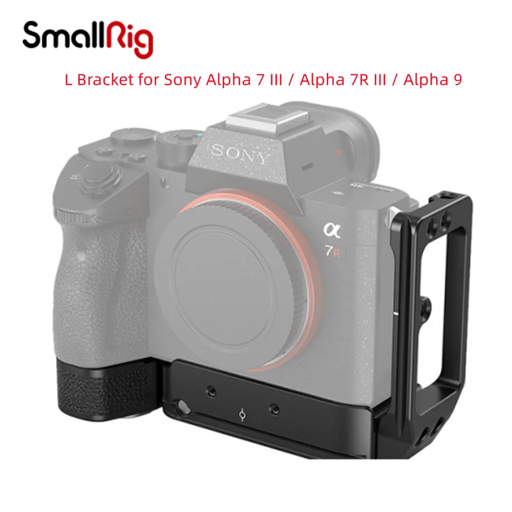 

SmallRig 2122 A73 L Пластина для Sony A7M3 A7R3 L-кронштейн для Sony A7III / A7RIII / A9 с быстроразъемной пластиной Arca Style