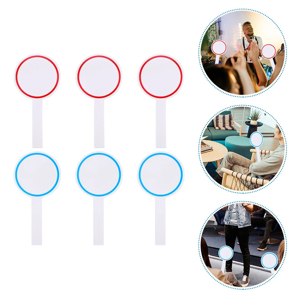 

Raise Sign Single Side Paddle Mini Round Dry Erase Paddles Boards Practical Poster