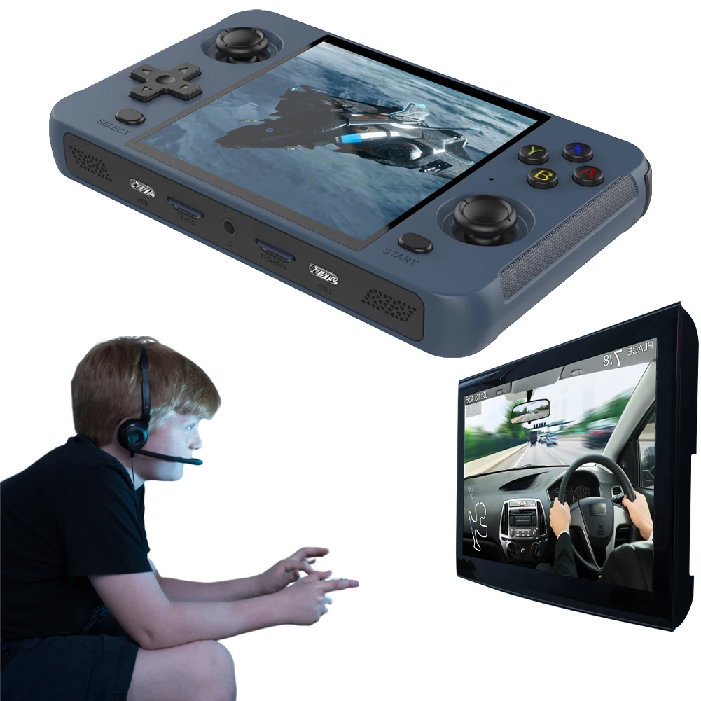 Портативная Игровая Консоль В Стиле Ретро R40S С Системой Linux 720*720 IPS-экран