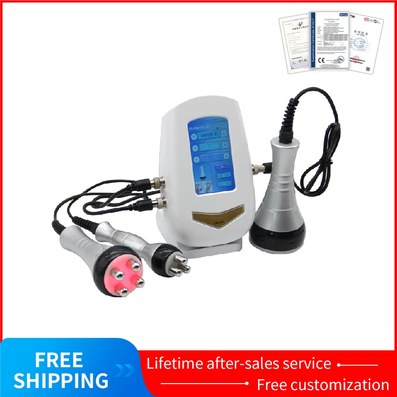 

Three-in-one 40K RF Cavitation Ultrasonic Lifting Wrinkle Firming Weight Loss Skin Slimming Body Shaping Beauty Instrument