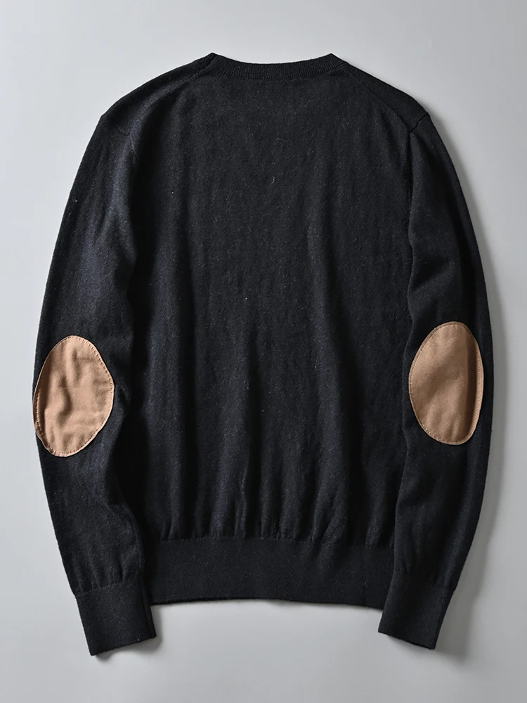 Foreign Trade Fleece Blended Fabric Simple and Elegant Suede Applique Loose Pullover Knit Sweater