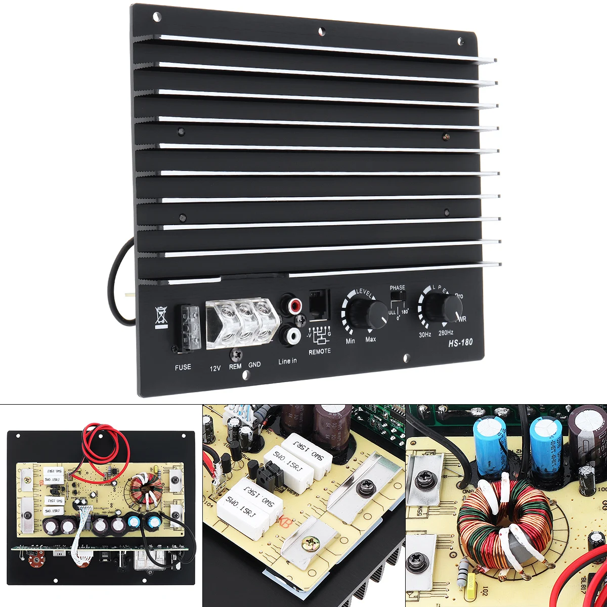 12V 1000W Bass Subwoofer Car Audio High Power Amplifier Board for Car Audio / Low Sound Speaker 12V 1000W Bass Subwoofer Car Audio High Power Amplifier Board for Car Audio / Low Sound Speaker