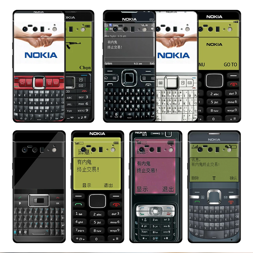 

Retro Old Classic Nokia Case Cover for Google Pixel 6 6Pro 5a 4a 3 4 XL 5 Pro 4G 5G 4XL Silicone TPU Thin Protection Soft