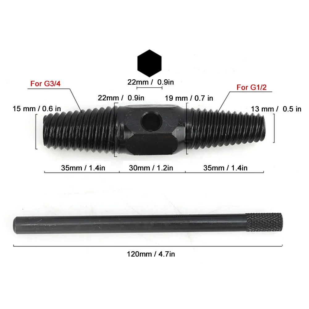 Экстрактор сломанных винтов для труб из высокоуглеродистой стали с двойной